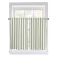 thumbnail image 1 of Kitchen Curtains 54 Inches length, Sage Green Striped Window Treatment Curtain Drapes, Modern Farmhouse Sage Green White Stripes Thermal Insulated Drapes for Basement Hotel RV, 42"x54", 2 Panels, 1 of 7