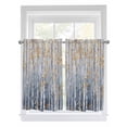 thumbnail image 1 of Kitchen Curtains 54 Inches length, Yellow Blue Forest Window Treatment Curtain Drapes, Modern Oil Painting Art Thermal Insulated Drapes for Basement Hotel RV, 42"x54", 2 Panels, 1 of 7