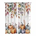 thumbnail image 1 of Kitchen Curtains 84 Inch Length 2 Panels, Fall Grommets Window Treatment Curtain, Thanksgiving Pumpkins Weeping Maple Leaf Thermal Curtains Drapes for Living Room/Bathroom, 1 of 9