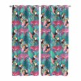 thumbnail image 1 of Kitchen Curtains 84 Inch Length 2 Panels, Farmhouse Leopard Grommets Window Treatment Curtain, Summer Country Animals Bird Leaves Thermal Curtains Drapes for Living Room/Bathroom, 1 of 9