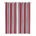 thumbnail image 1 of Kitchen Curtains 84 Inch Length 2 Panels, Red Pink Stripes Grommets Window Treatment Curtain, Country Simple Gradient Vertical Lines Thermal Curtains Drapes for Living Room/Bathroom, 1 of 9