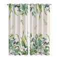 thumbnail image 1 of Kitchen Curtains 84 Inch Length 2 Panels, Spring Eucalyptus Leaves Grommets Window Treatment Curtain, Rustic Plants Botanical Beige Thermal Curtains Drapes for Living Room/Bathroom, 1 of 9