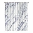 thumbnail image 1 of Kitchen Curtains 84 Inch Length 2 Panels, White Marble Grommets Window Treatment Curtain, Grey Abstract Modern Luxury Simple Art Thermal Curtains Drapes for Living Room/Bathroom, 1 of 9