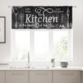 thumbnail image 1 of Kitchen Curtains Rustic Farmhouse 55x39 Inch Rod Pocket Country Short Small Barn Fork and Spoon Wooden Wood Plank Board Vintage Printed Cafe Window Curtains Drapes Treatment Fabric 2 Panels, 1 of 4