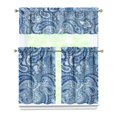 thumbnail image 1 of Kitchen Curtains Set Boho Chic Tribal Vintage Style Tier and Valance Bohemian Rustic Artistic Earthy Nordic Patterned Rod Pocket Curtains for Kitchen Window, 1 of 4