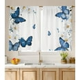 thumbnail image 1 of Kitchen Curtains Over Sink for Bathroom Window Cafe Basement Cortinas para Cocina Farmhouse Camper Rv Short Mini Curtain Butterfly Flower Elegant Country Rustic Modern Cute - 26×36‘‘, 1 of 1