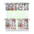 thumbnail image 1 of Kitchen Curtains and Valance Set 24 Inch Tier Pioneer Colorful Floral Curtains Small Drapes for Cafe Living Room Bathroom Farmhouse 3 Pieces Set Rod Pocket, 1 of 6