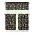 thumbnail image 1 of Kitchen Curtains and Valance Set 36 Inch Tier Pioneer Colorful Floral 3 Pieces Set Dining Room Small Curtain Drapes Cafe Curtains Valance for Home Decor Rod Pocket, 1 of 6