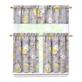 thumbnail image 1 of Kitchen Curtains and Valance Set 36 Inch Tier Pioneer Colorful Floral 3 Pieces Set Dining Room Small Curtain Drapes Cafe Curtains Valance for Home Decor Rod Pocket, 1 of 6