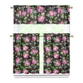thumbnail image 1 of Kitchen Curtains and Valance Set 36 Inch Tier Pioneer Colorful Floral 3 Pieces Set Dining Room Small Curtain Drapes Cafe Curtains Valance for Home Decor Rod Pocket, 1 of 6