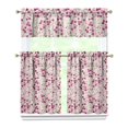 thumbnail image 1 of Kitchen Curtains and Valance Set 36 Inch Tier Pioneer Colorful Floral 3 Pieces Set Dining Room Small Curtain Drapes Cafe Curtains Valance for Home Decor Rod Pocket, 1 of 6
