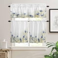 thumbnail image 1 of Kitchen Curtains Valances, Flower Bird Plant Spring Summer Fall Floral Short Rod Pocket Valances for Windows for Bedroom, Bathroom, 1 Panel, 42" W x 12" L, 1 of 6