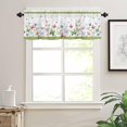 thumbnail image 1 of Kitchen Curtains Valances for Small Windows, Funny Butterflies Short Curtain Valance for Living Room, White Rod Pocket Blinds Window Printed Drapes 1 Panel 54x18 Inch, 1 of 6