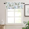 thumbnail image 1 of Kitchen Curtains Valances for Small Windows, Ocean Sealife Green Simple Short Curtain Valance for Living Room, Coral Starfish Conch Shell Rod Pocket Blinds Window Printed Drapes 1 Panel 54x18 Inch, 1 of 6