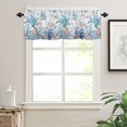 thumbnail image 1 of Kitchen Curtains Valances for Small Windows, Summer Ocean Life Short Curtain Valance for Living Room, Sea Turtle Seashell Coral Starfish Rod Pocket Blinds Window Printed Drapes 1 Panel 54x18 Inch, 1 of 6