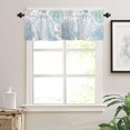 thumbnail image 1 of Kitchen Curtains Valances for Small Windows, Summer Ocean Short Curtain Valance for Living Room, Sea Conch Shell Rod Pocket Blinds Window Printed Drapes 1 Panel 54x18 Inch, 1 of 6