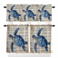 thumbnail image 1 of Kitchen Curtains and Valances Set, Rod Pocket Window Valance 18 Inch Window Curtain Panels for Living Room Bedroom Laundry, 27.5x36in, 3 Pieces, 1 of 7