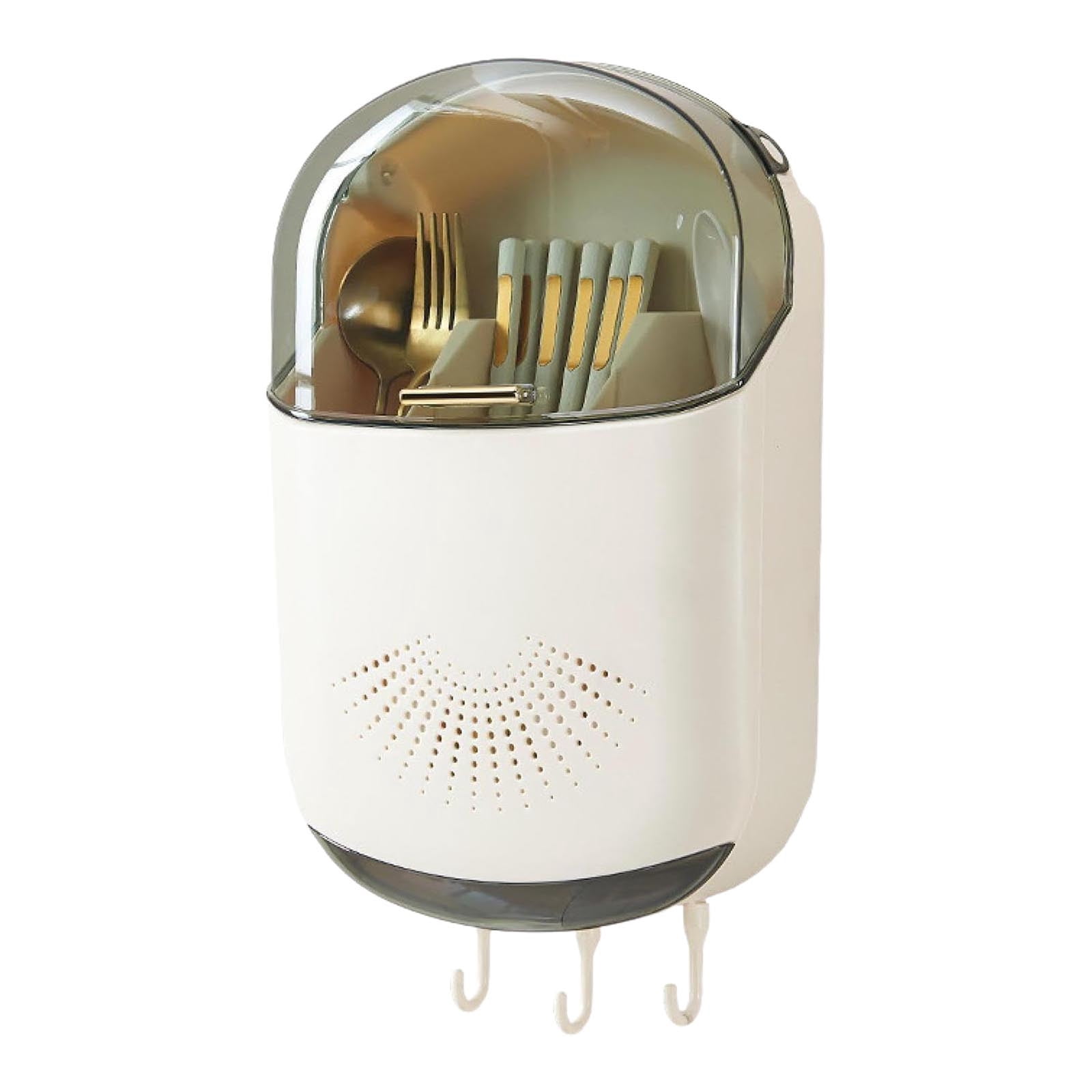 Kitchen Cutlery Drainer Wall Mounted Kitchen Utensil Holder Kitchen ...
