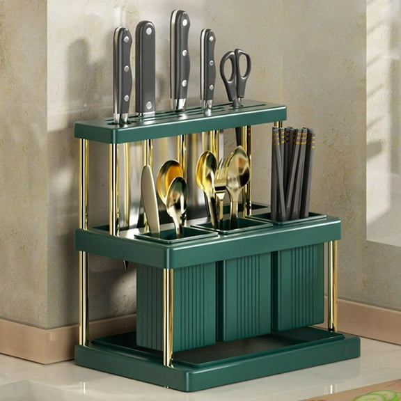 Kitchen Cutlery Holder Spoon Fork Chopstick Storage Rack Utensils Organizer. Jahhsay®