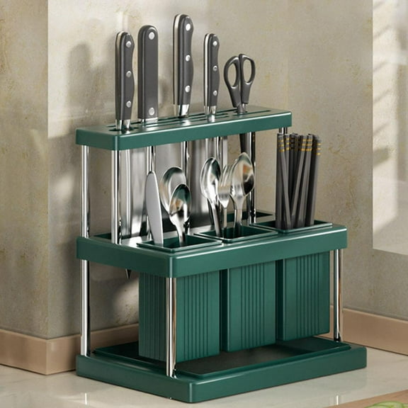 Kitchen Cutlery Holder Spoon Fork Chopstick Storage Rack Utensils Organizer. Jahhsay®