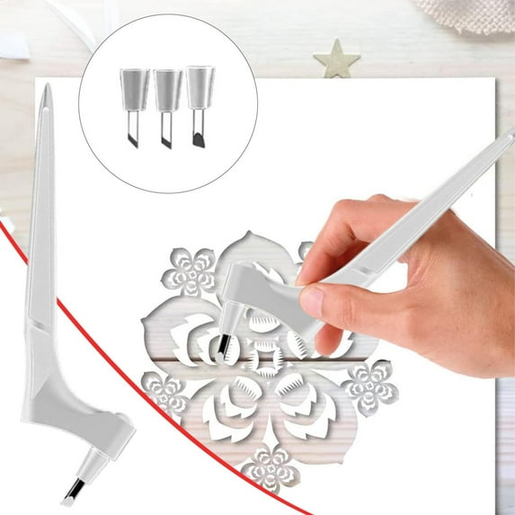 Kitchen Cutter,Craft Cutting Tools 360 Rotating Craft Cutting Stainless Cutter Pen With 15 30 45 For Stencils Scrapbooks DIY Crafts