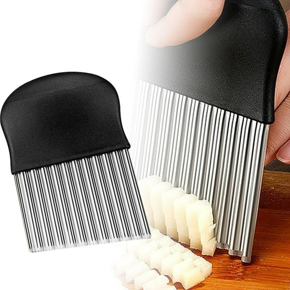 Kitchen Cutter Tool For Food Presentation And Efficient Potato Wolf Tooth Shape Cutting