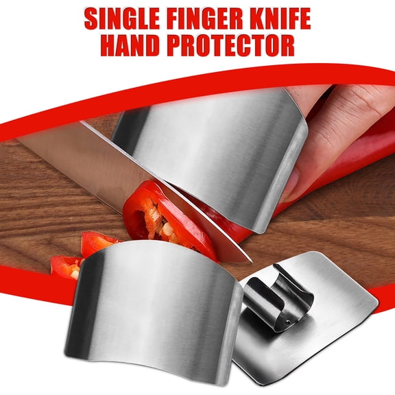 Kitchen Cutting Hand Guard Food Grade Anti-Cut Vegetable Chopping Protector Non-Slip Slicing Safety Tool Kitchen Safety Essential with Secure Anti-Slip Fixed Design(Single-finger)