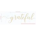 thumbnail image 1 of Kitchen Décor Grateful Cursive Lettering Vinyl Wall Decals Sticker 23x7-Inch Beige, 1 of 6