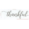 thumbnail image 1 of Kitchen Décor Thankful Cursive Vinyl Wall Decals Stickers 23x7-Inch Castle Gray, 1 of 4