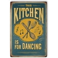thumbnail image 1 of This Kitchen is for Da Metal Poster by DC | Vintage Tin Sign Wall Art for Indoor Use | 12x18" Rust-Free Aluminum Decor for Kitchen | UV Protected & Weatherproof Print | Made in USA, 1 of 7