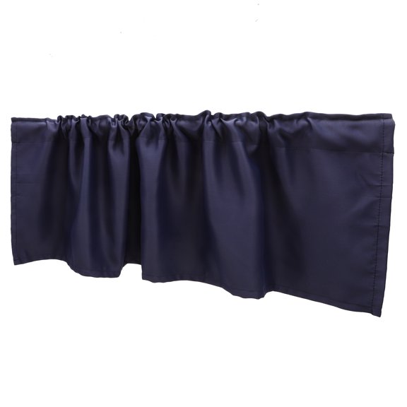 NIAIZEK Rustic Farmhouse Kitchen Window Valance in Navy , Cotton-Polyester Blend, Charming Home Decor