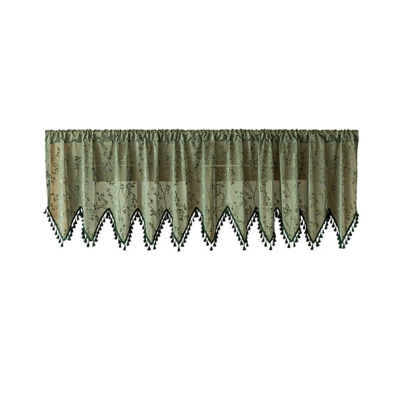 Kitchen Decor, Countrys Style Valance Curtains Bohemian Style Tassel Small Curtains Transparent Tulles Valances Suitable For Bedroom Bathroom Cafes Kitchen, Family Gifts