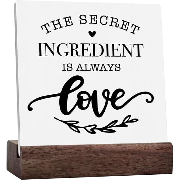 Kitchen Decor Decorative Signs Plaques Ceramic Sign Desk Decor, Funny Farmhouse Kitchen Rustic Ceramic Table Plaque Sign Kitchen Quote Pantry Sign For Dining Room Restaurant Coffee Bar Shelf Table