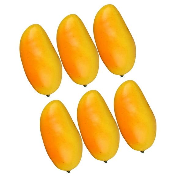 Elegant Homes Accent Realistic Mangoes Artificial Mangos Ornament Set for Kitchen Display and Homes Staging