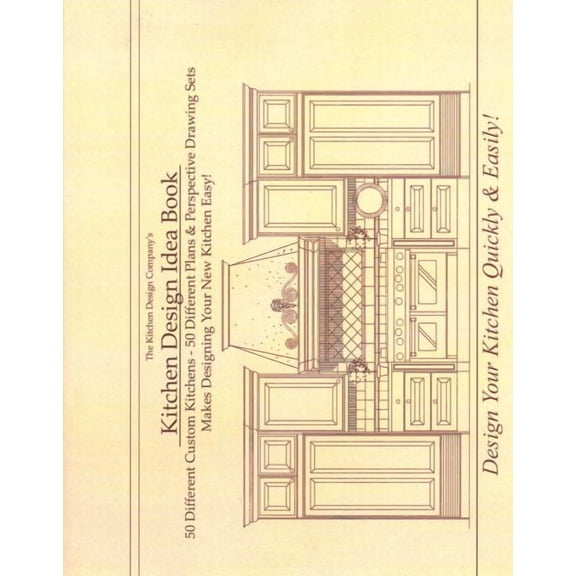 Kitchen Design Idea Book : 50 Different Custom Kitchens - 50 Different Plans & Perspective Drawings Sets Makes Designing Your New Kitchen Easy!