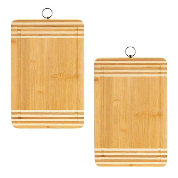Kitchen Details 2 Pack Medium Bamboo Cutting Board