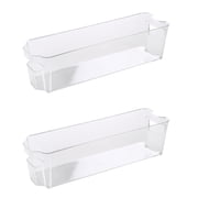 Kitchen Details 2 Pack Slim Refrigerator Shelf Organizer