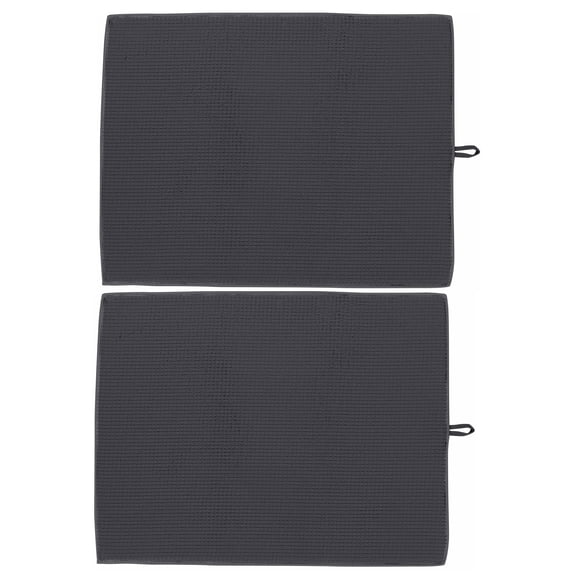 Kitchen Details 2 pack Jumbo Drying Mats in Charcoal