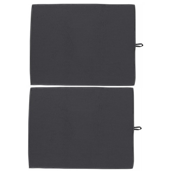 Kitchen Details 2 pack Jumbo Drying Mats in Charcoal