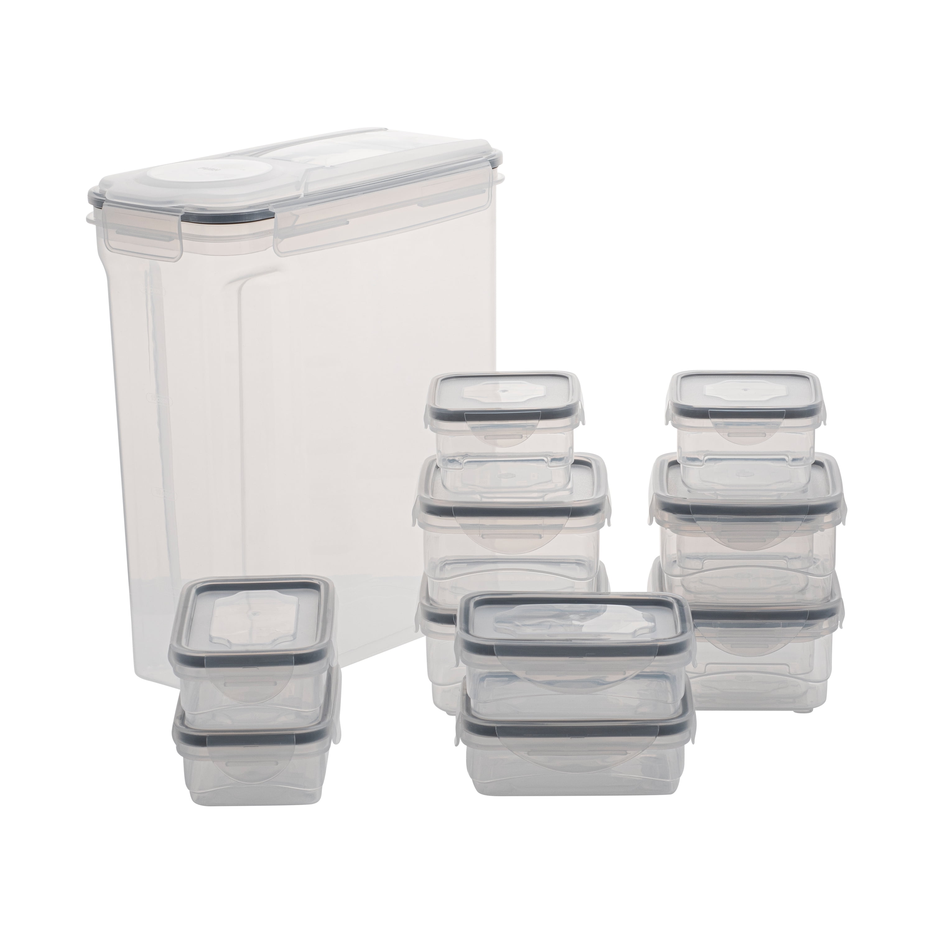 Clear BPA-Free Plastic Airtight Food Storage Container Set