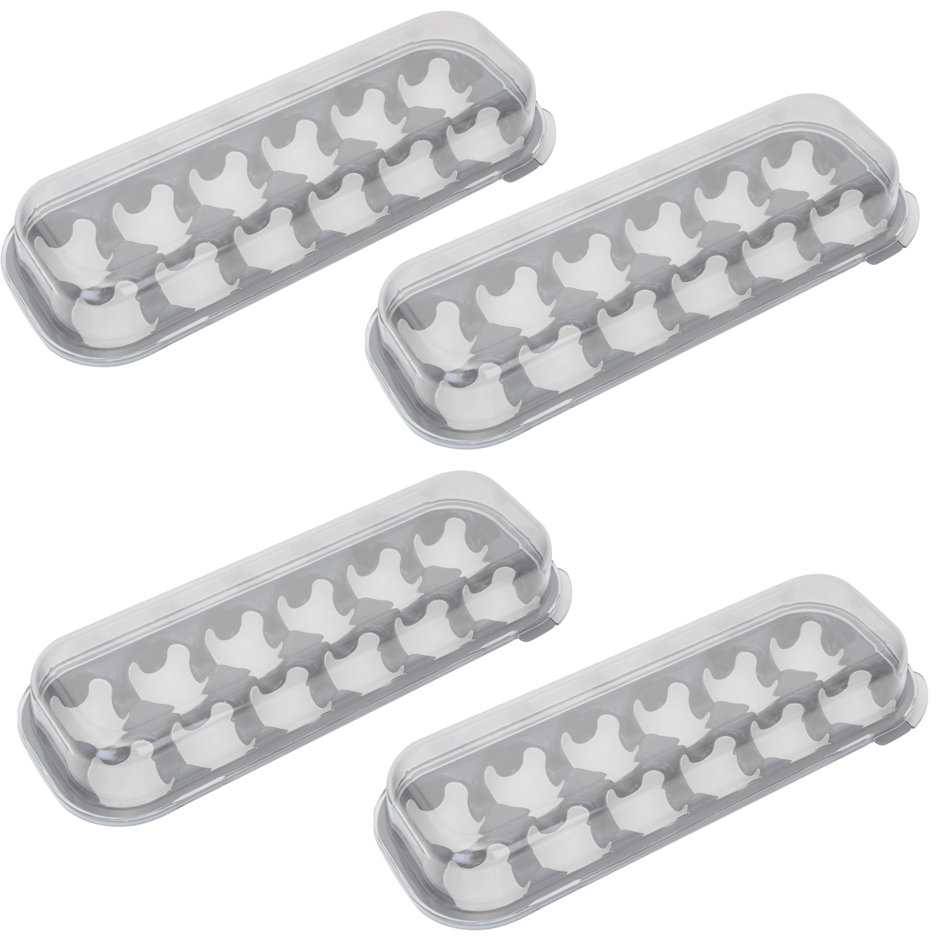Kitchen Details 4 Pack Plastic 12 Egg Holder Container