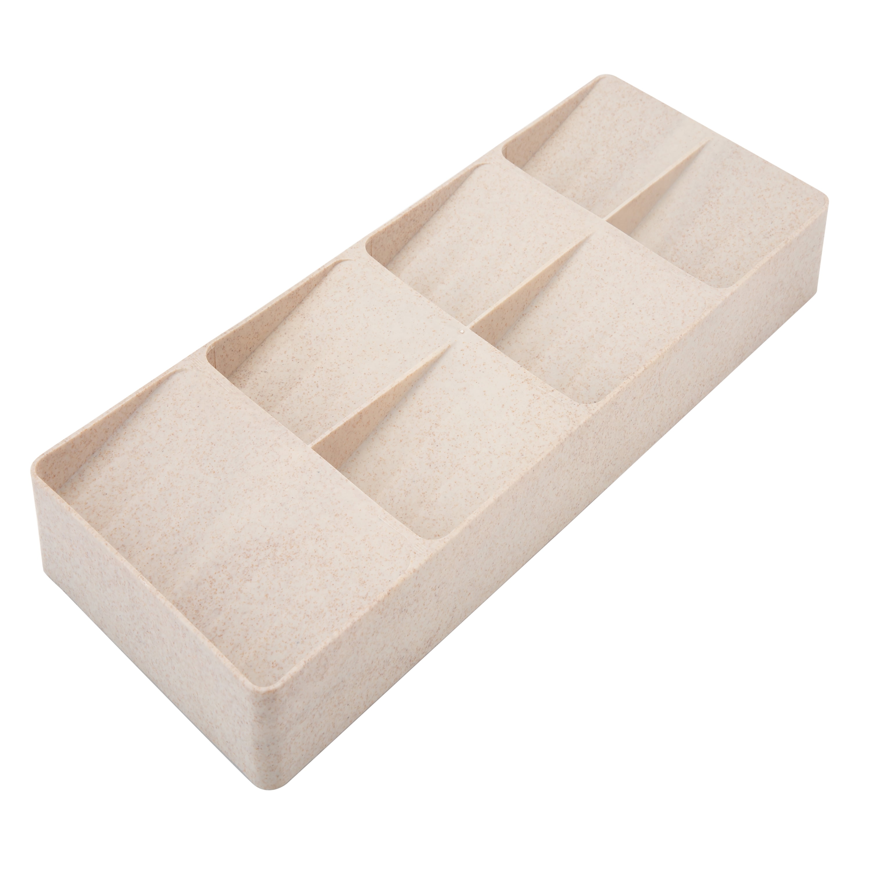 Kitchen Details 7 Compartment Cutlery Organizer 15.87 L x 6.22 in Natural