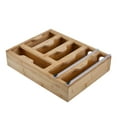 thumbnail interactive-video image 1 of Kitchen Details Bamboo Kitchen Drawer Organizer, 1 of 5