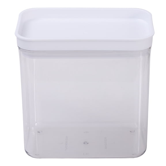 Kitchen Details Clear 2L Airtight Food Storage Container | Medium Rectangular Canister | Pantry Organization | Fresh Food Storage