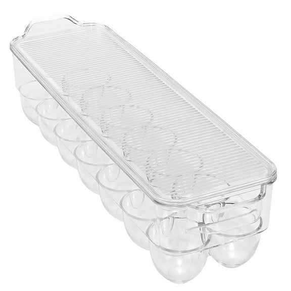 Kitchen Details Clear BPA Free Plastic Stackable Egg Crate with Lid