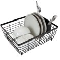 thumbnail image 1 of Kitchen Details Flat Wire Dish Rack in Black, 1 of 10
