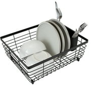 Kitchen Details Flat Wire Dish Rack in Black
