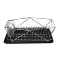 thumbnail image 1 of Kitchen Details Geode Dish Rack in Chrome, 1 of 10