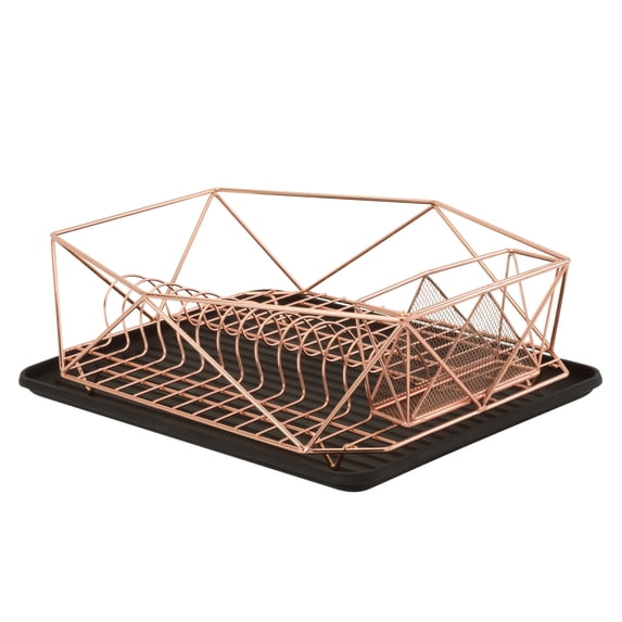 Kitchen Details Geode Dish Rack in Copper