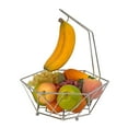thumbnail image 1 of Kitchen Details Geode Steel Fruit Basket with Banana Tree in Chrome, 1 of 5